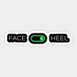 I heel iheel heelbook face heel Sticker